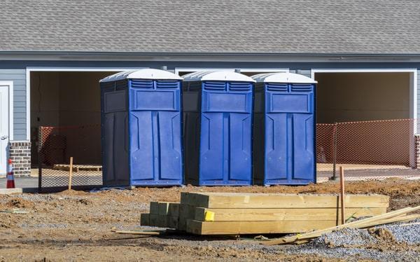 the portable restroom needs to be serviced once a week on a job site